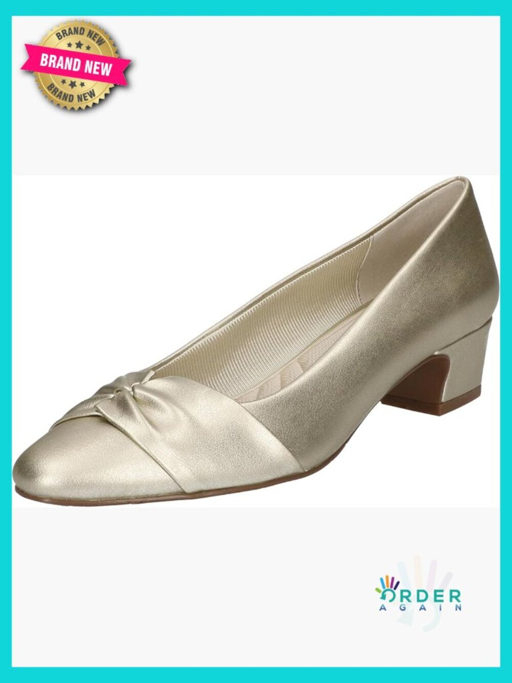 Women's Pumps Block Heel Almond Toe Classic Work Dress Shoes Comfortable Slip-On